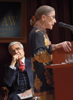 Arthur R. Miller and Justice Ruth Bader Ginsburg 
