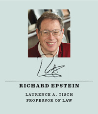 Richard Epstein, Laurence A. Tisch Professor of Law