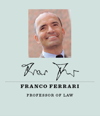 Professor Franco Ferrari, director of the Center for Transnational Litigation and Commercial Law