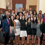 Chairman and Trustee Anthony Welters ’77 and AnBryce Foundation President Thelma Duggin with AnBryce Scholars